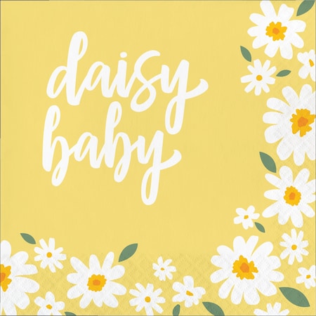 Creative Converting Sweet Daisy 'Daisy Baby' Napkins, 192PK 372466